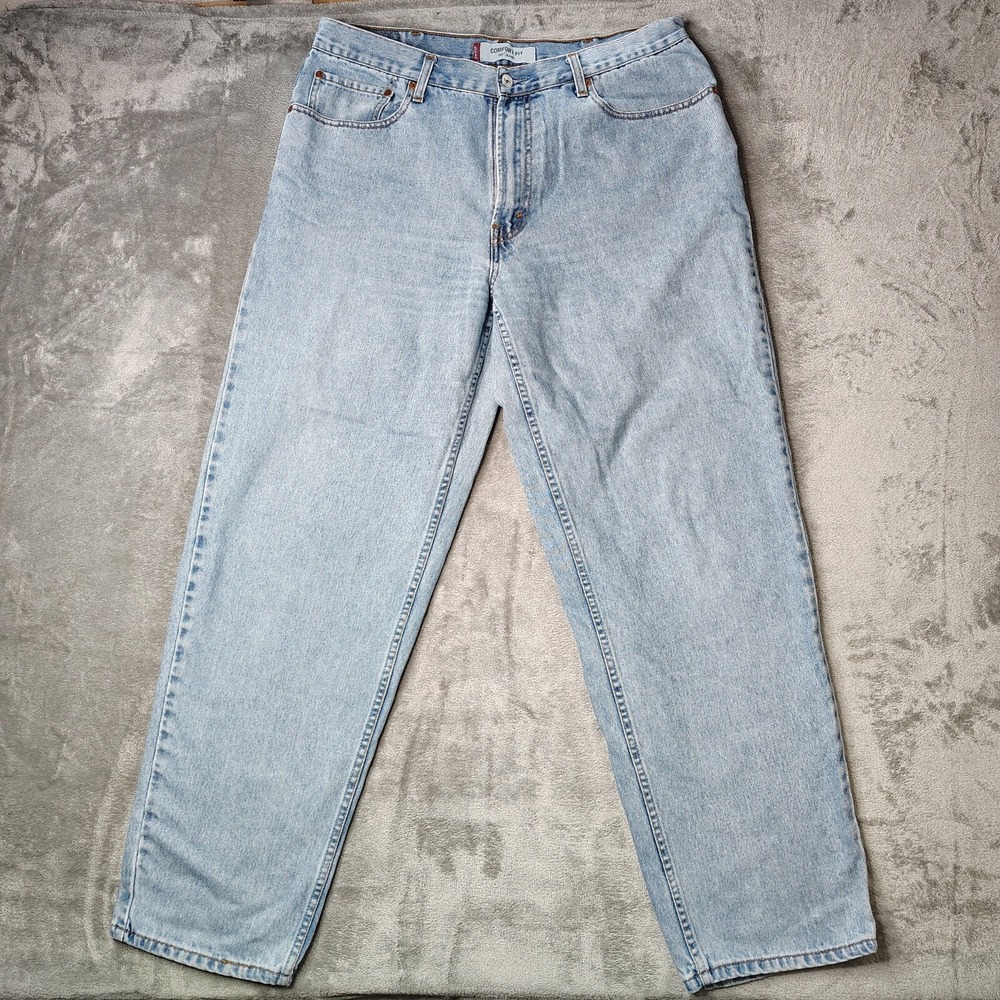 VTG Levi's 560 Comfort Fit Jeans Mens 38x34 Fit 36x33 Blue Denim Relaxed Loose